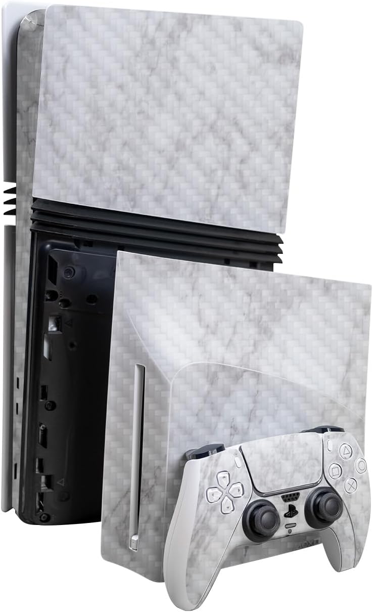 Frost Marble PS5 Pro Skin - Premium Carbon Fiber Vinyl