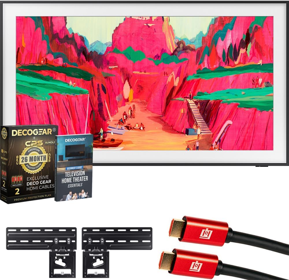 Samsung QN75LS03FW 75 inch The Frame Pro 4K Neo QLED TV Bundle