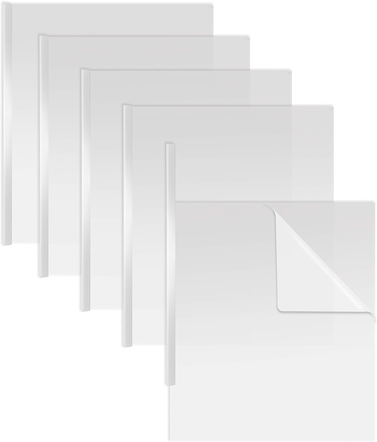 50 Clear Report Covers with Durable Slider Bars
