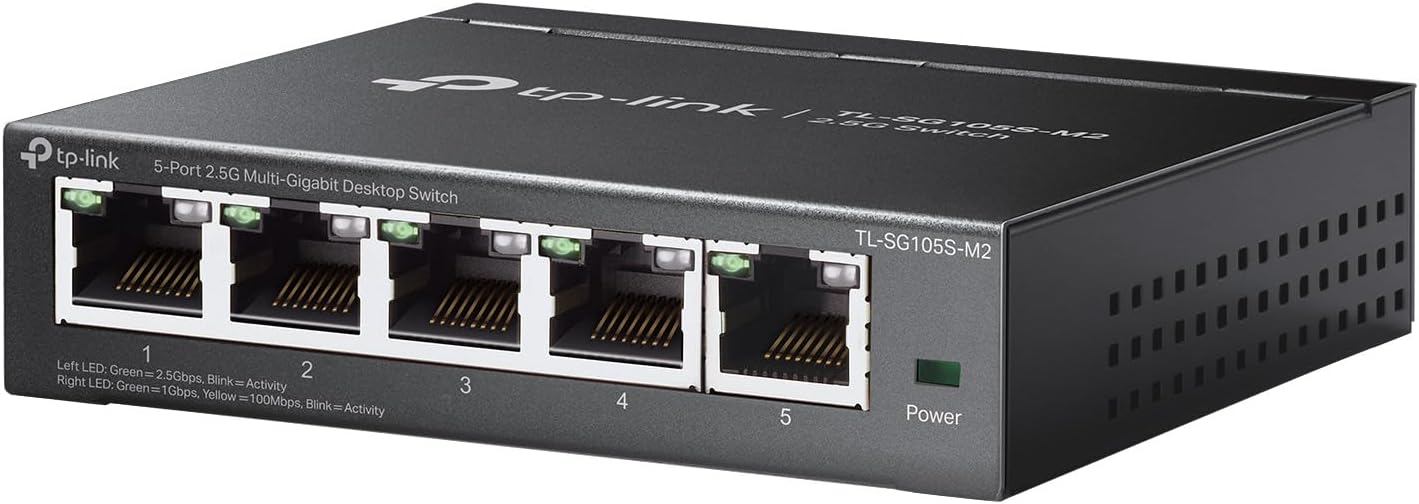 TP-Link 5-Port Multi-Gigabit Ethernet Switch for Fast Networking