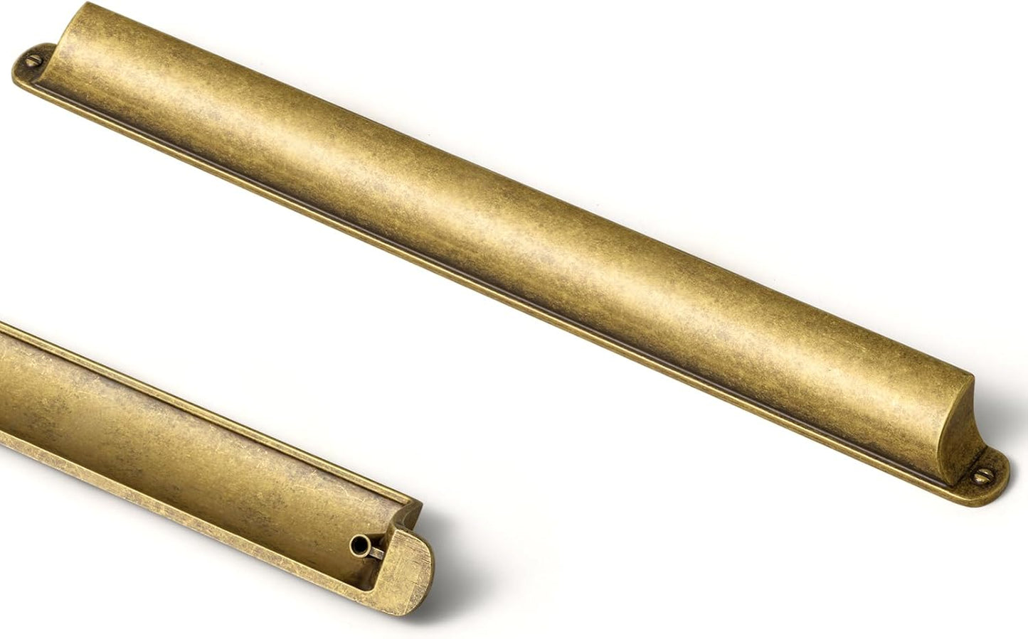 Goo-Ki Antique Brass Cup Pulls for Cabinet Hardware