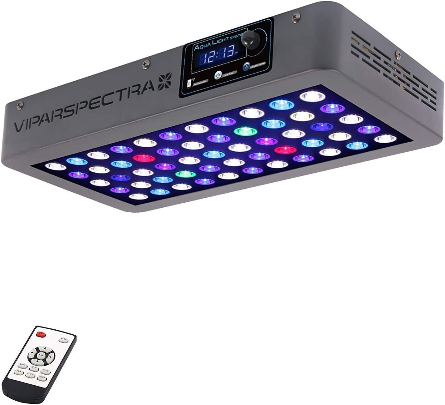 VIPARSPECTRA 165W LED Aquarium Light for Coral Growth and Health