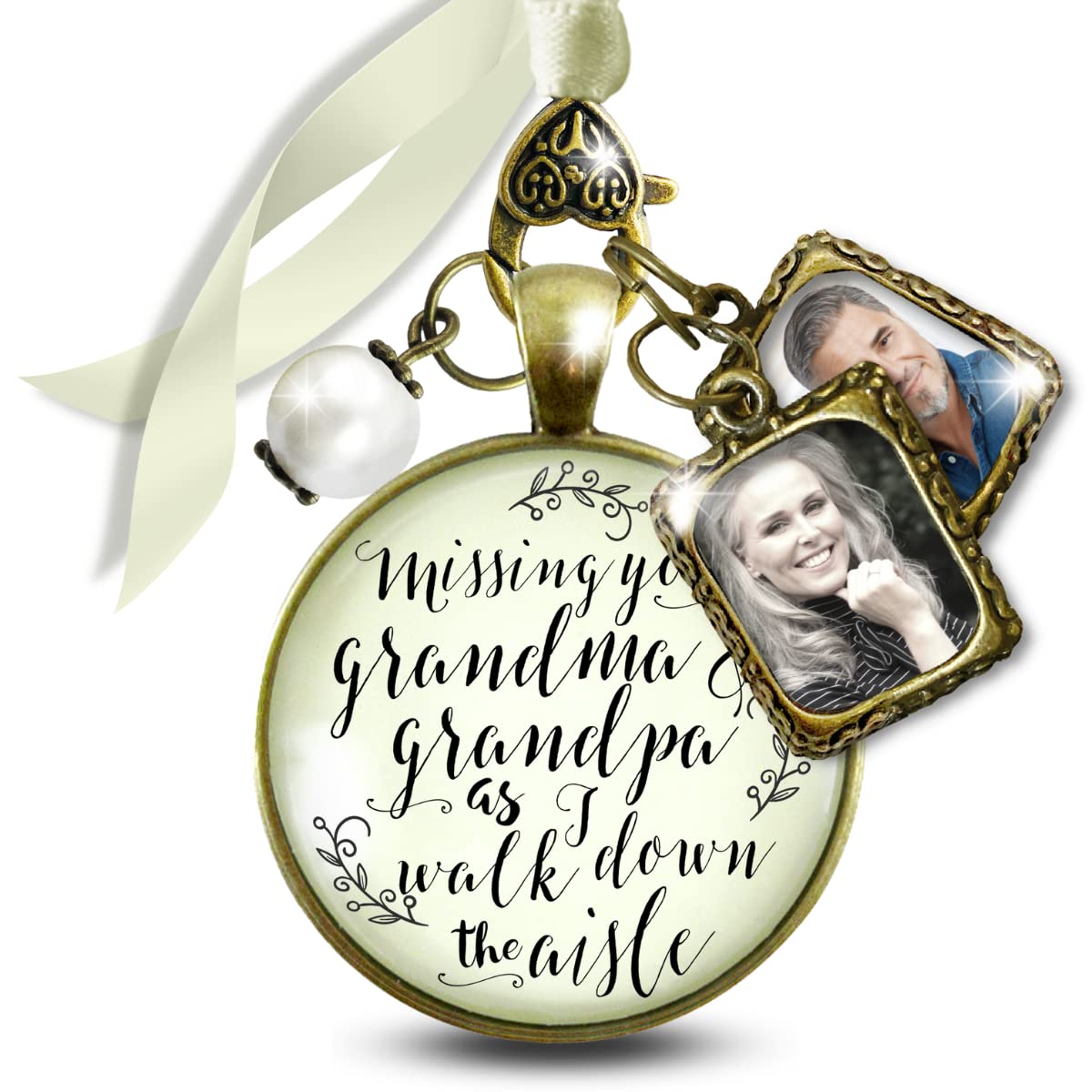 Bouquet Charm for Bride's Grandparents by Gutsy Goodness