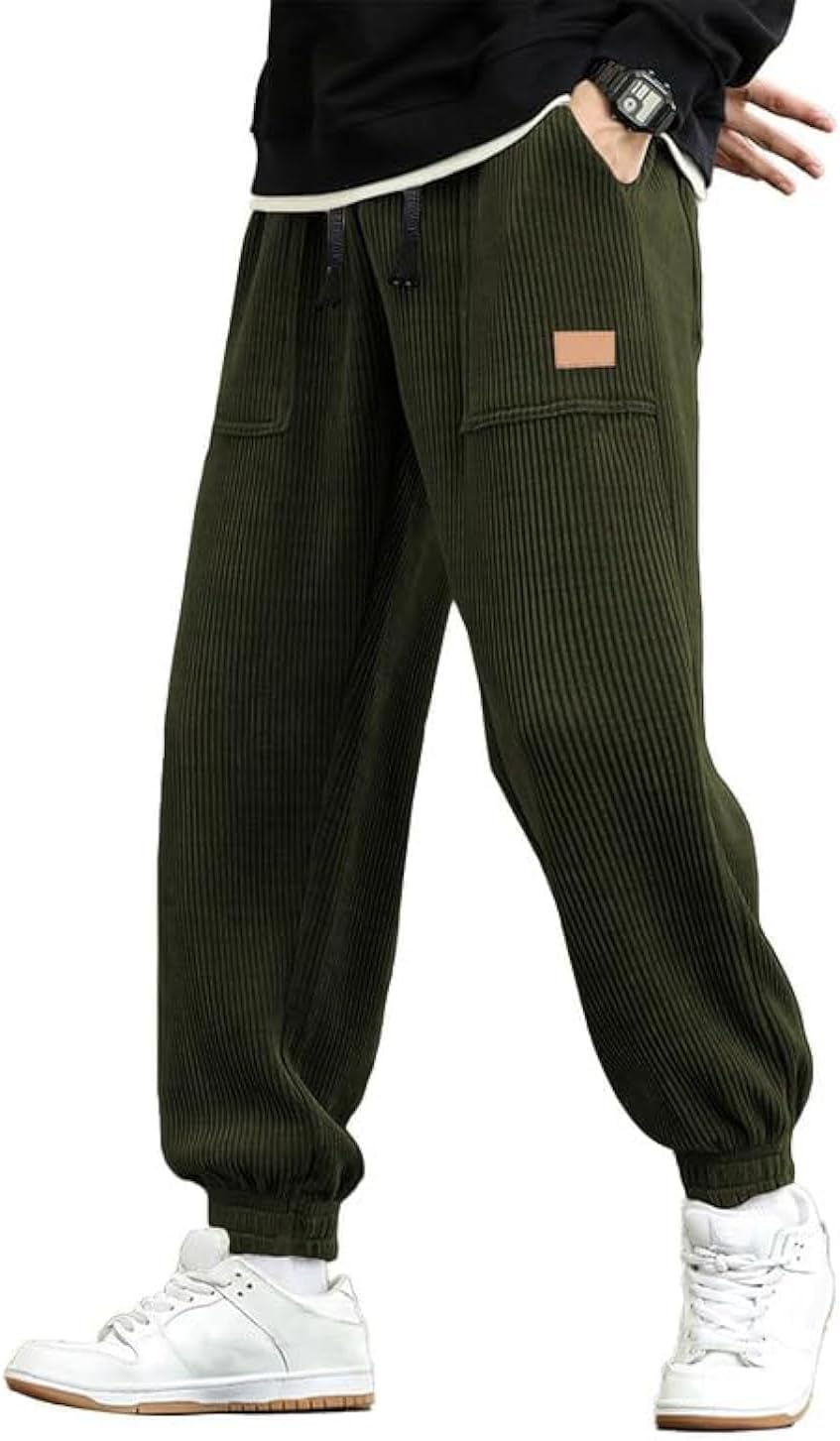 JMIERR Mens Corduroy Joggers Pants for Casual and Stylish Wear