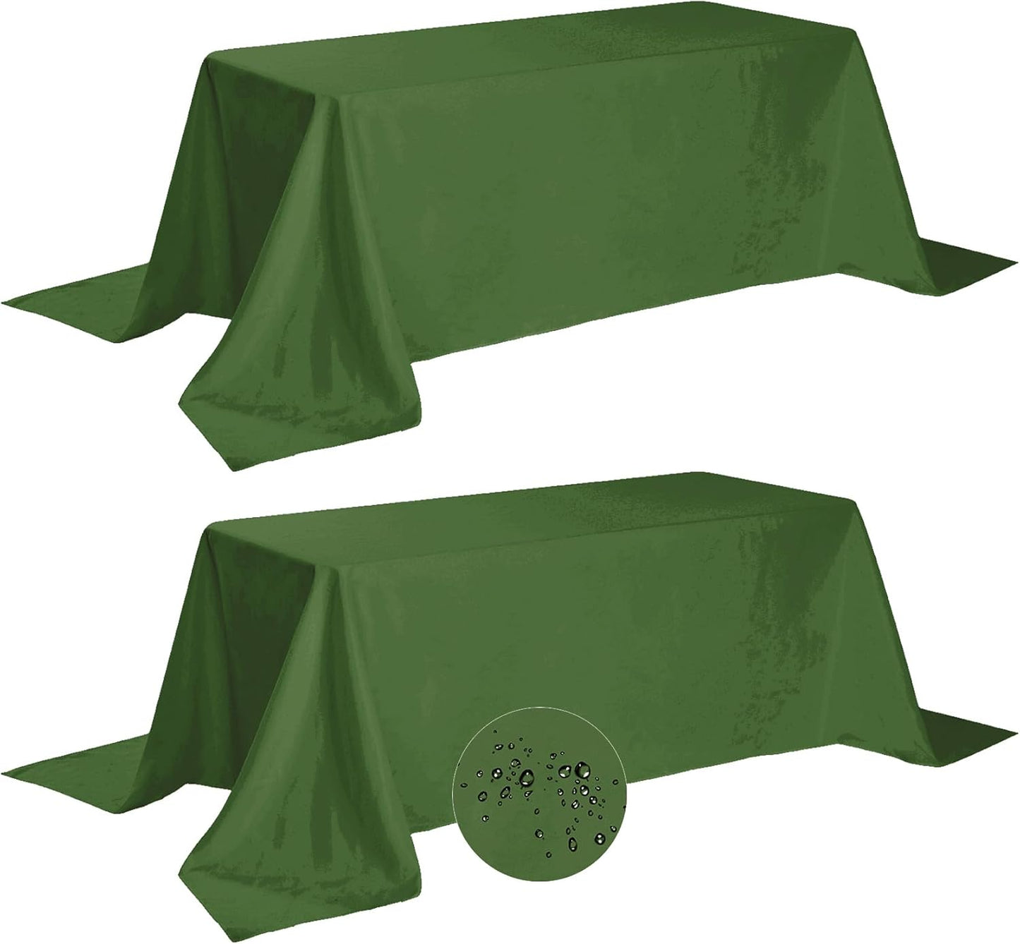 Waterproof Rectangle Tablecloth 90x156 Inch for Events and Dining