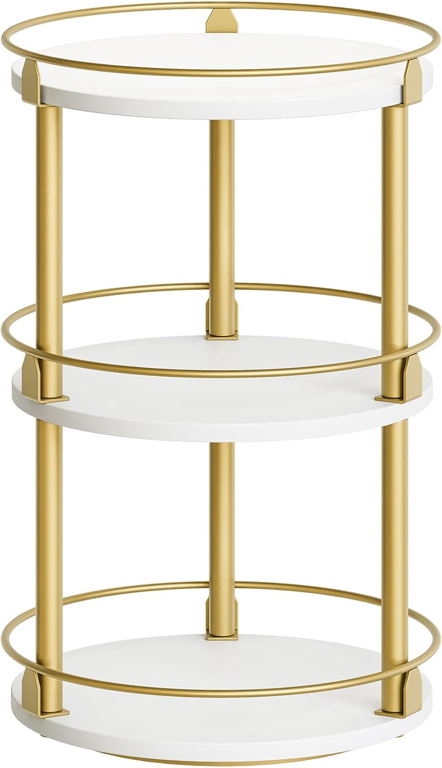 3-Tier Lazy Susan Spice Rack for Kitchen and Pantry Organization