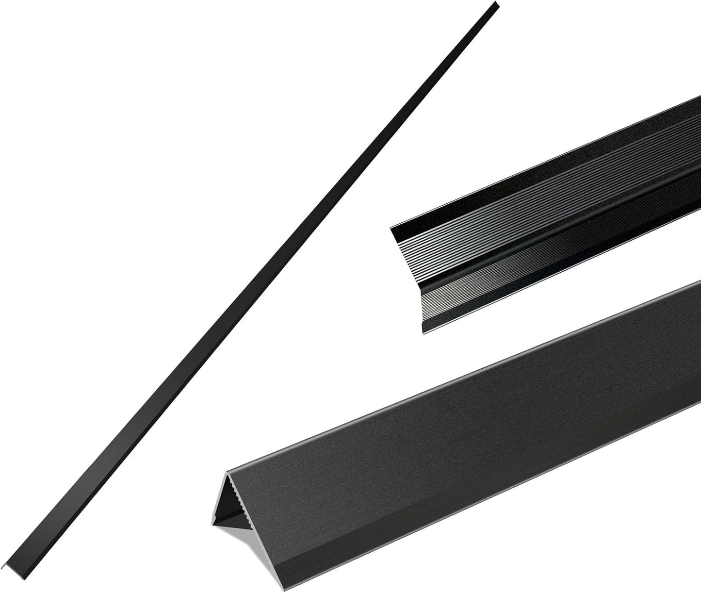 Black Aluminum Corner Guards Protectors for Walls - 6PCS Set