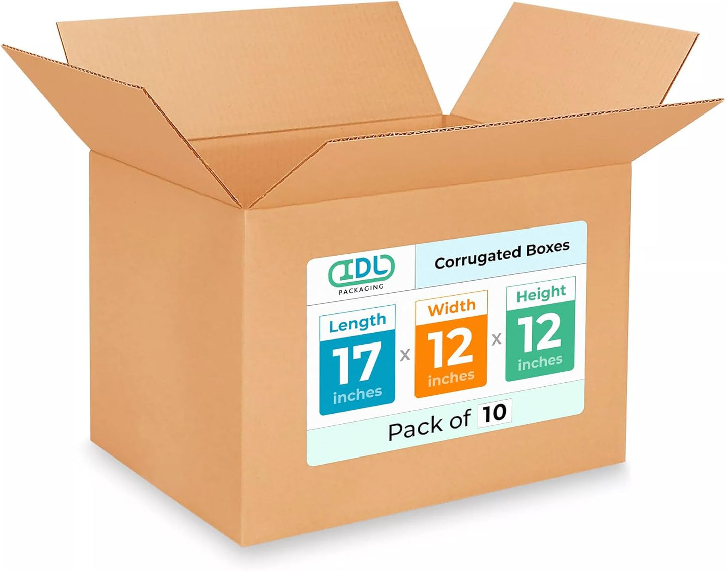 Medium Shipping & Moving Boxes 17x12x12 inches - Extra Strength