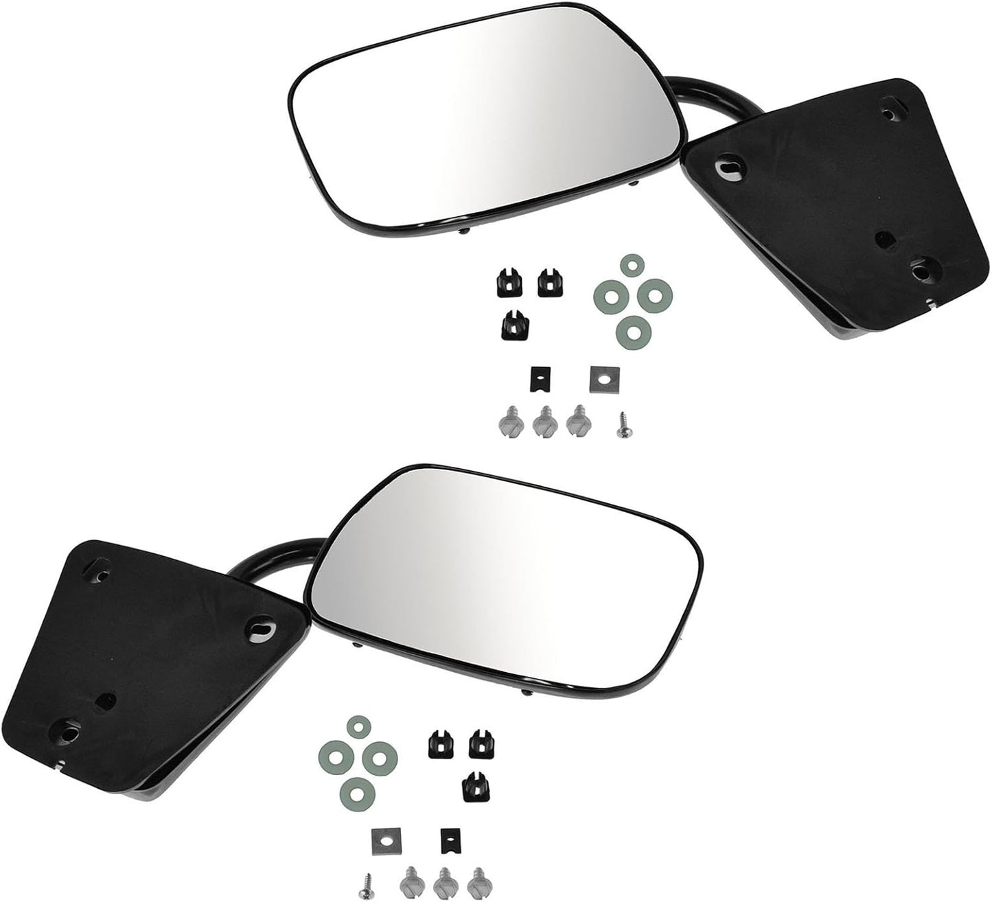 TRQ Driver and Passenger Side Mirror Assembly Set for GMC