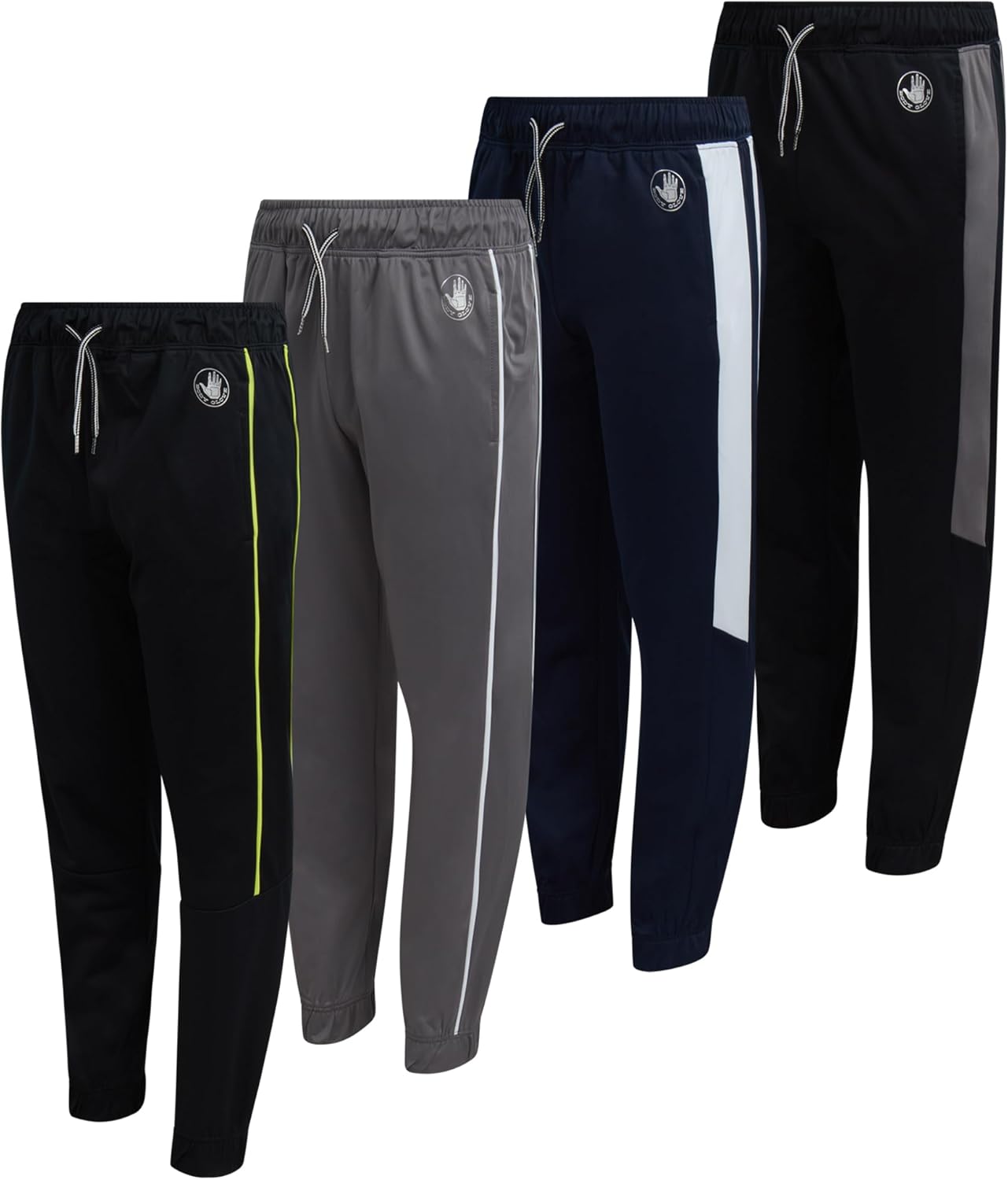 Body Glove Boys Sweatpants 4 Pack Performance Joggers for Kids