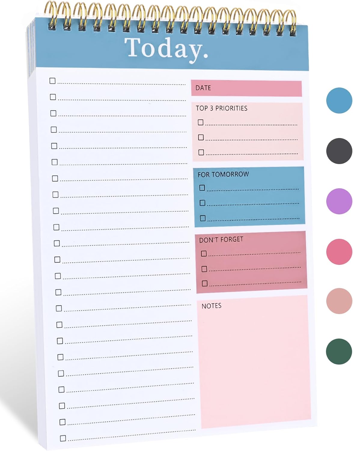 Enhanced Productivity Daily Planner - Pink & Blue