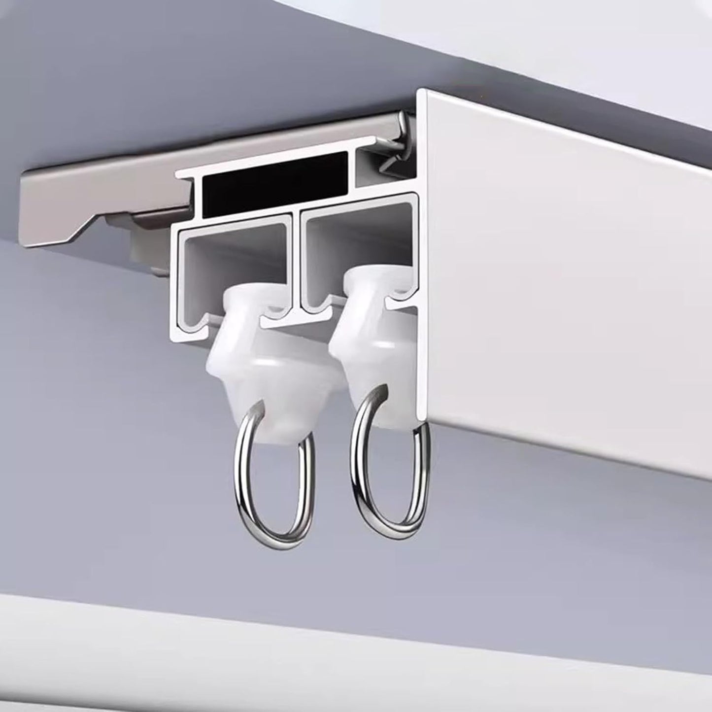 Blackout Pelmet Aluminum Curtain Double Track by Innovz