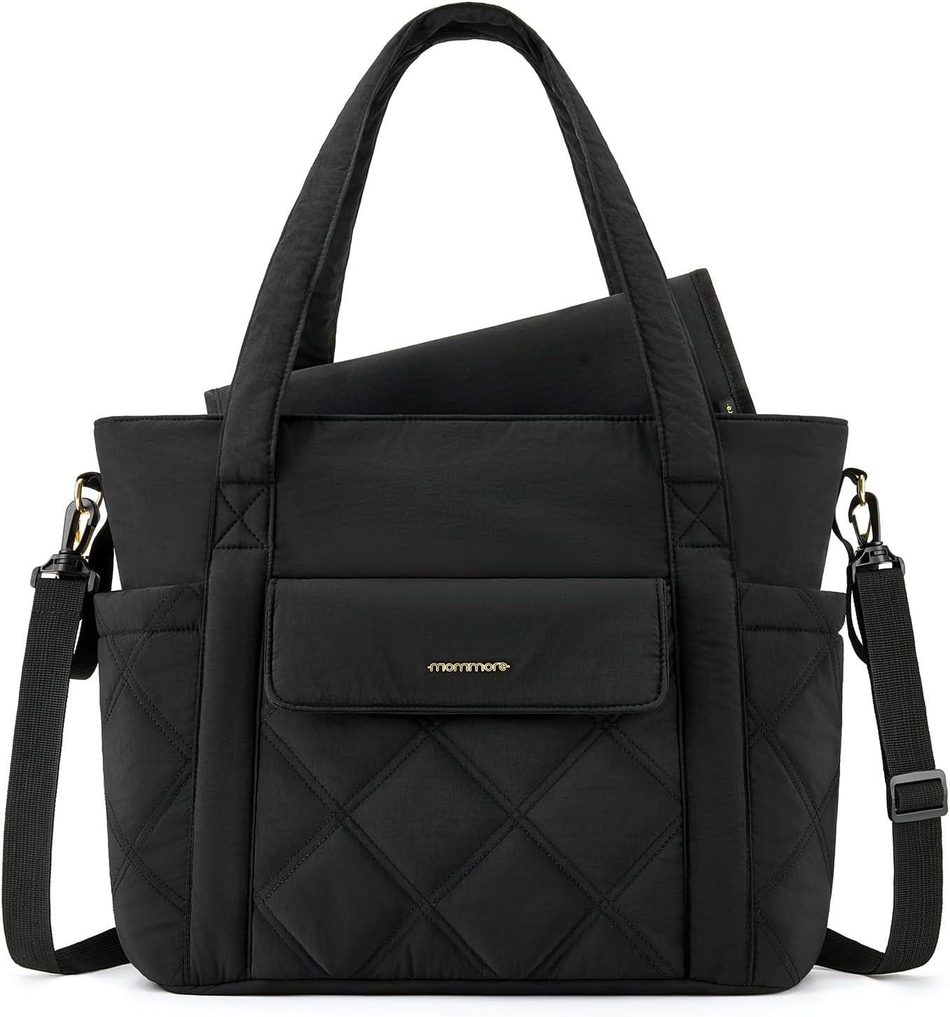 mommore Small Diaper Bag Tote: Insulated Pockets, Lightweight, Stroller Straps