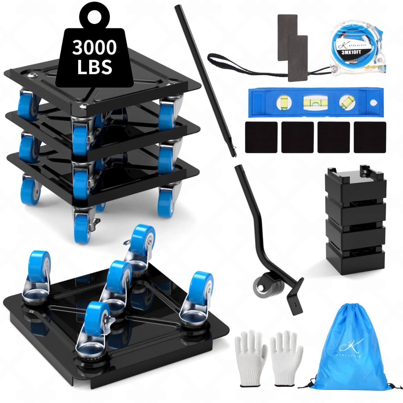 Heavy Duty Furniture Dolly with 360 Rotating Wheels for Easy Moving