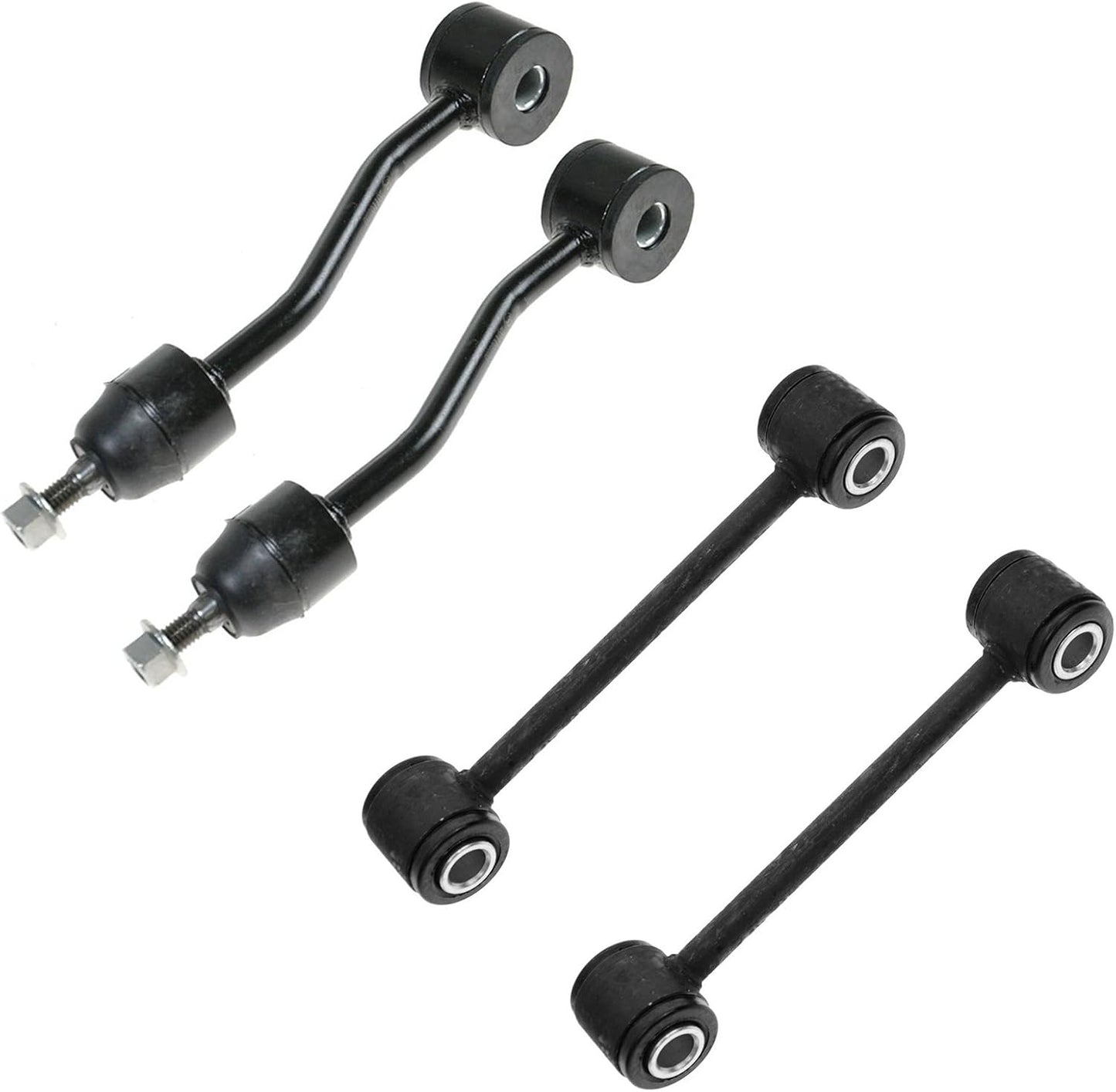 TRQ Front & Rear Sway Bar Stabilizer Link Set for Jeep Wrangler