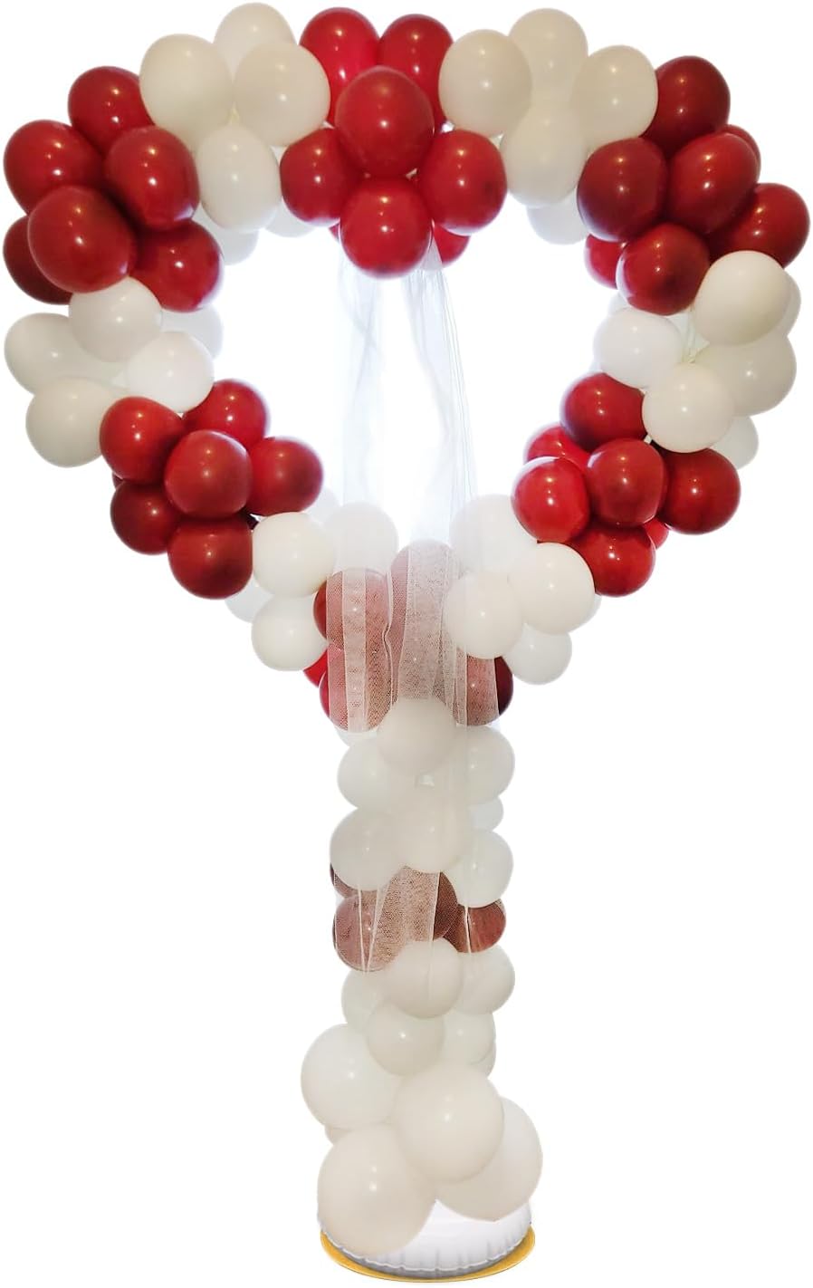 Adjustable Height Heart Backdrop Stand for Weddings and Parties