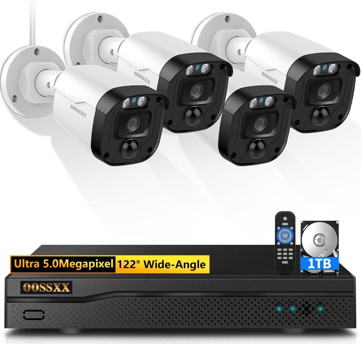 Crystal Clear 5MP Security Cameras by OOSSXX