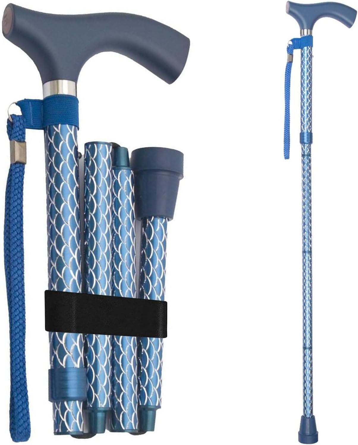 Switch Sticks Adjustable Folding Walking Cane for Comfort