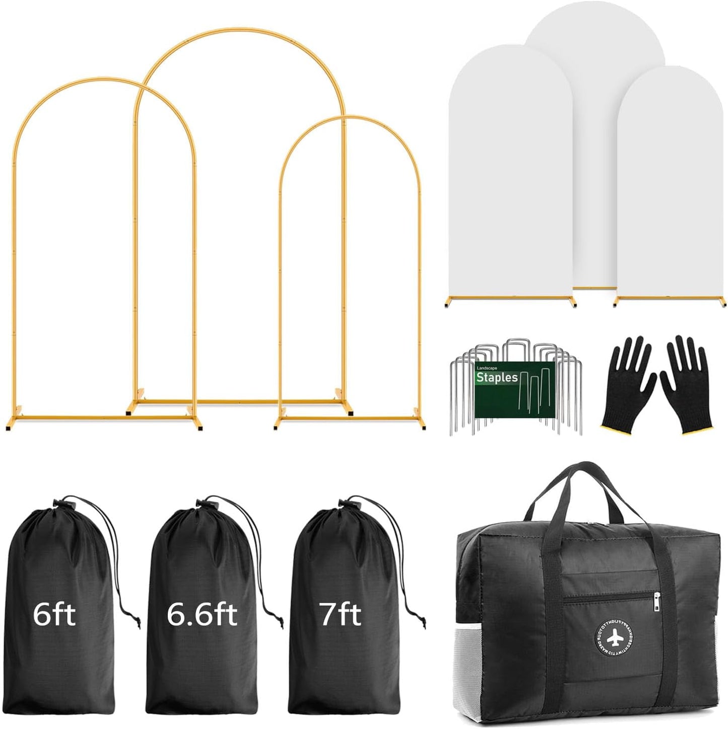 Arch Backdrop Stand and Cover Set for Weddings and Events