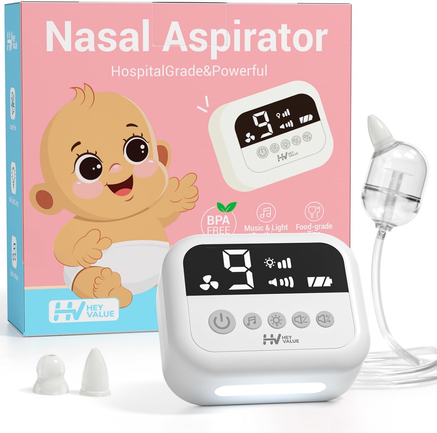 HEYVALUE Electric Nasal Aspirator for Baby