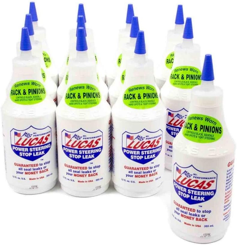 Lucas Oil Power Steering Stop Leak - 12 Fl Oz Pack of 12