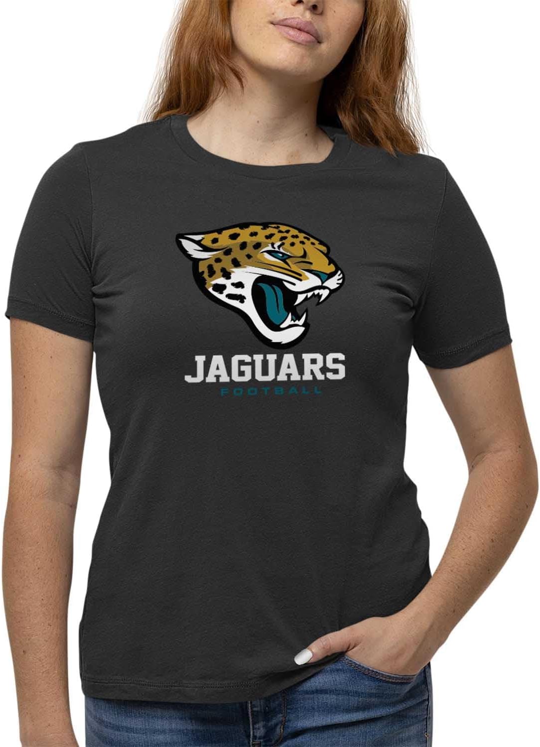 Jacksonville Jaguars Women's NFL Big Logo T-Shirt for Fans