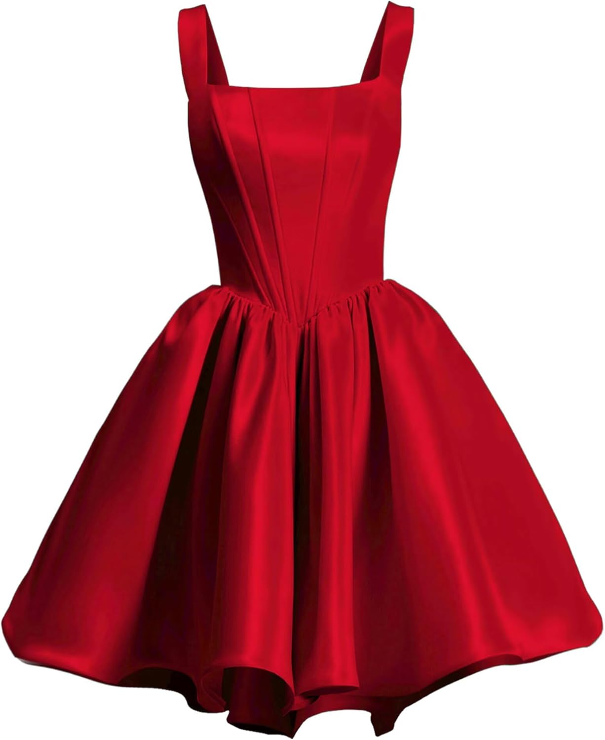 Elegant Satin Homecoming Dresses for Teens with Pockets