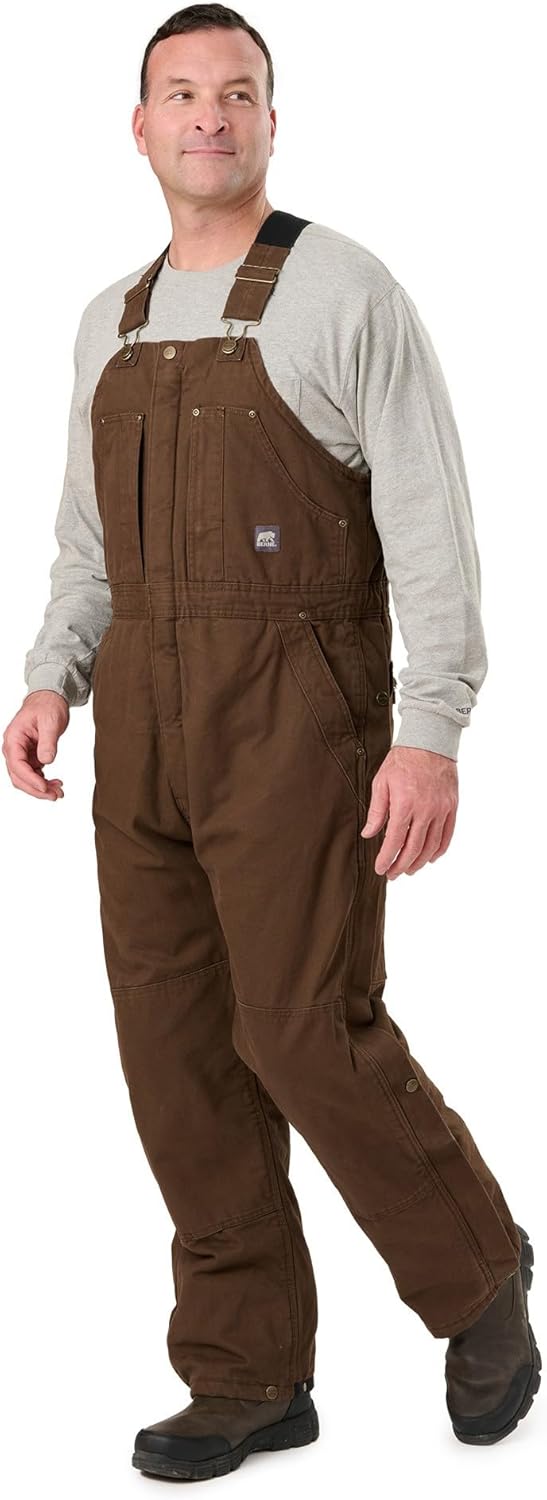 Berne Men's Heartland Insulated Washed Duck Bib Overall Review