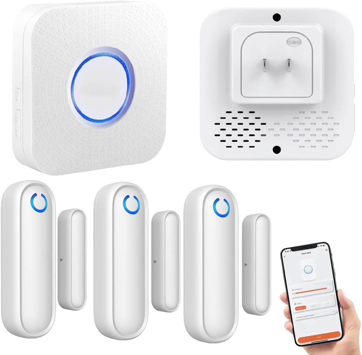 WiFi Door Chime & Alarm - 600 FT Range