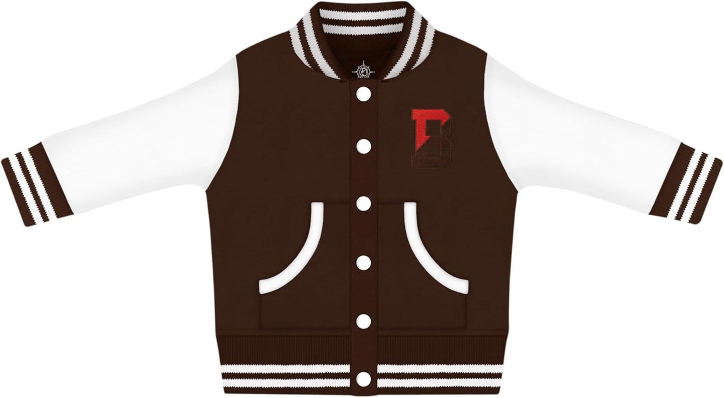 Creative Knitwear College Baby Varsity Jacket for Little Fans