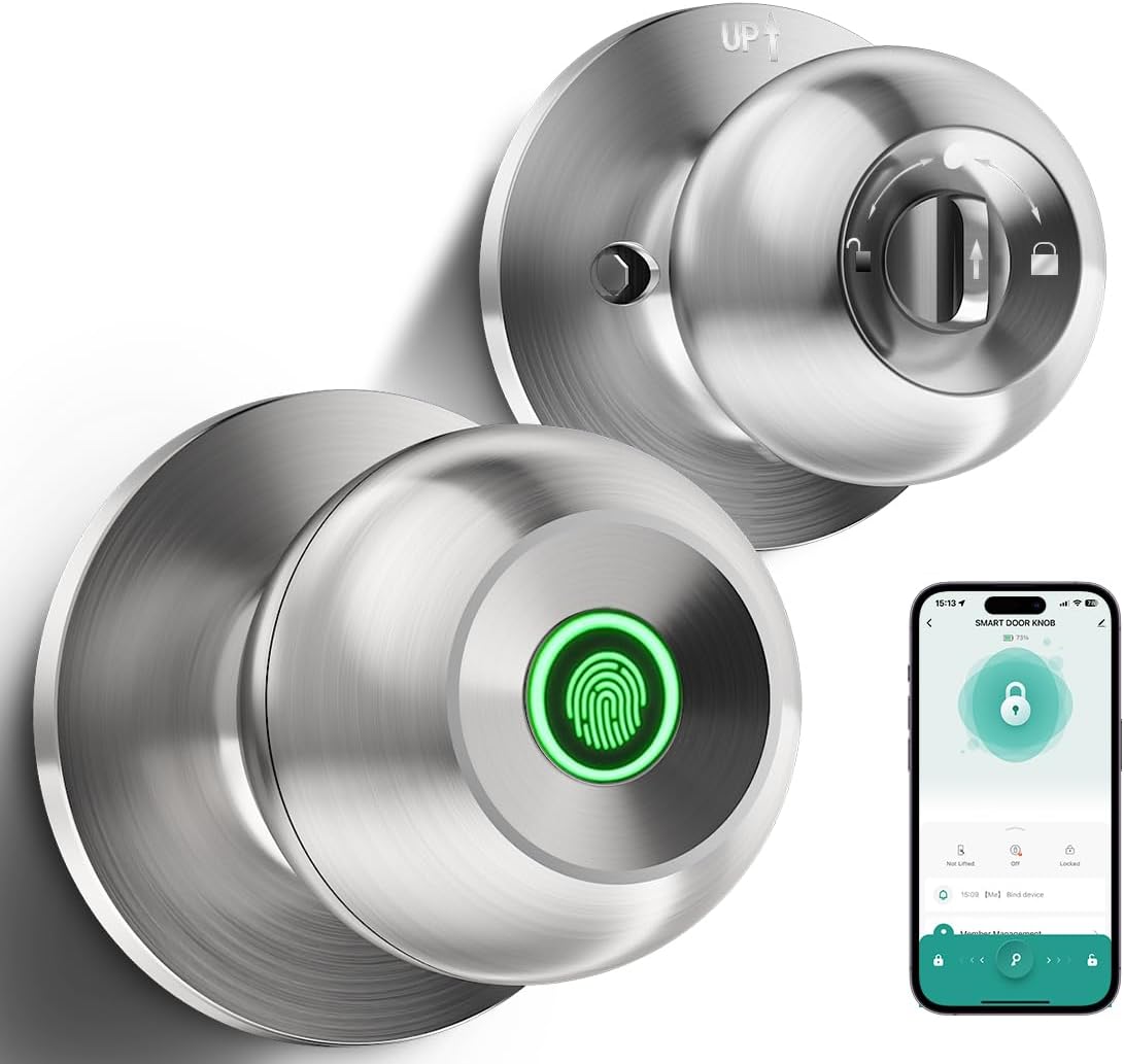 Fingerprint Door Lock with Smart App Control for Home Security