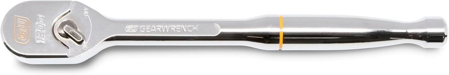 GEARWRENCH 1/2 Drive 120XP Full Polish Chrome Teardrop Ratchet