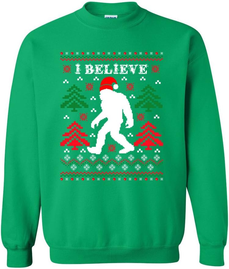 I Believe Sasquatch Ugly X-mas Sweatshirt