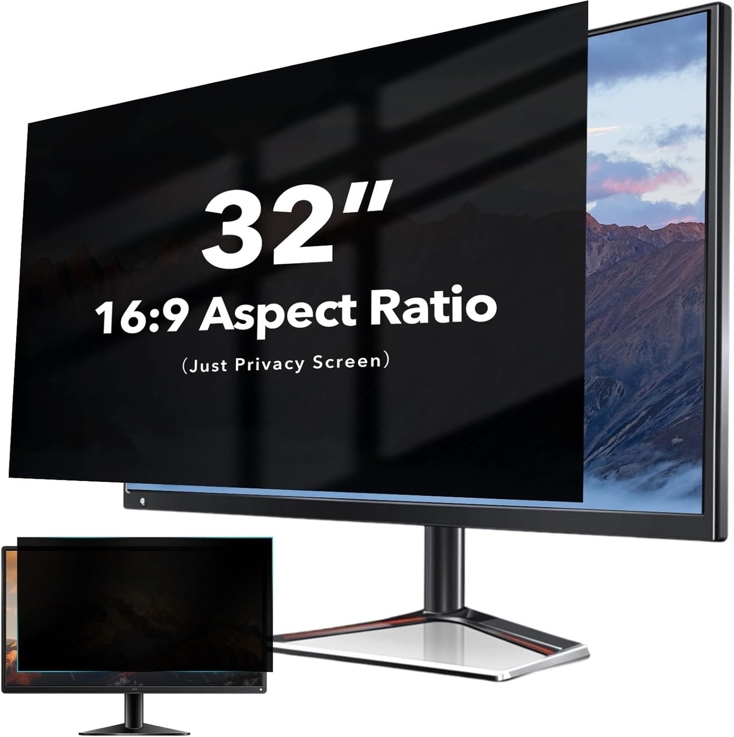 32 Inch Curved Computer Privacy Screen Filter for Monitors