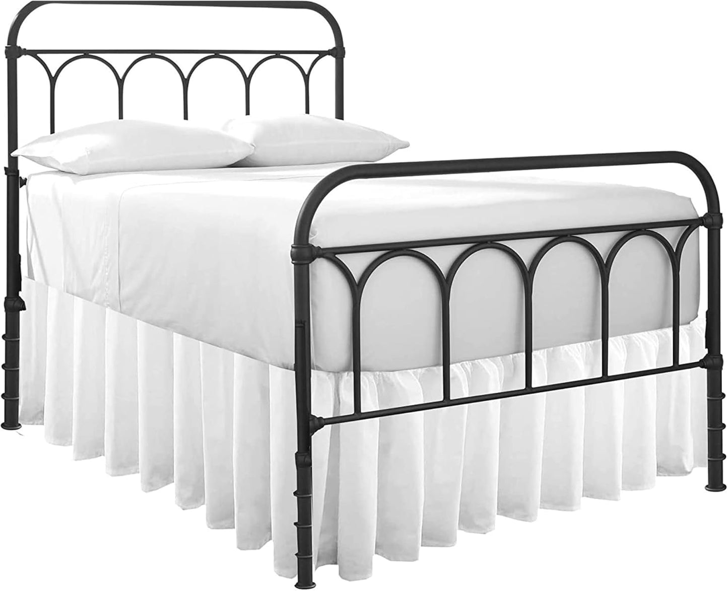 Cottingon Ruffled Bed Skirt with Split Corners for Full Beds