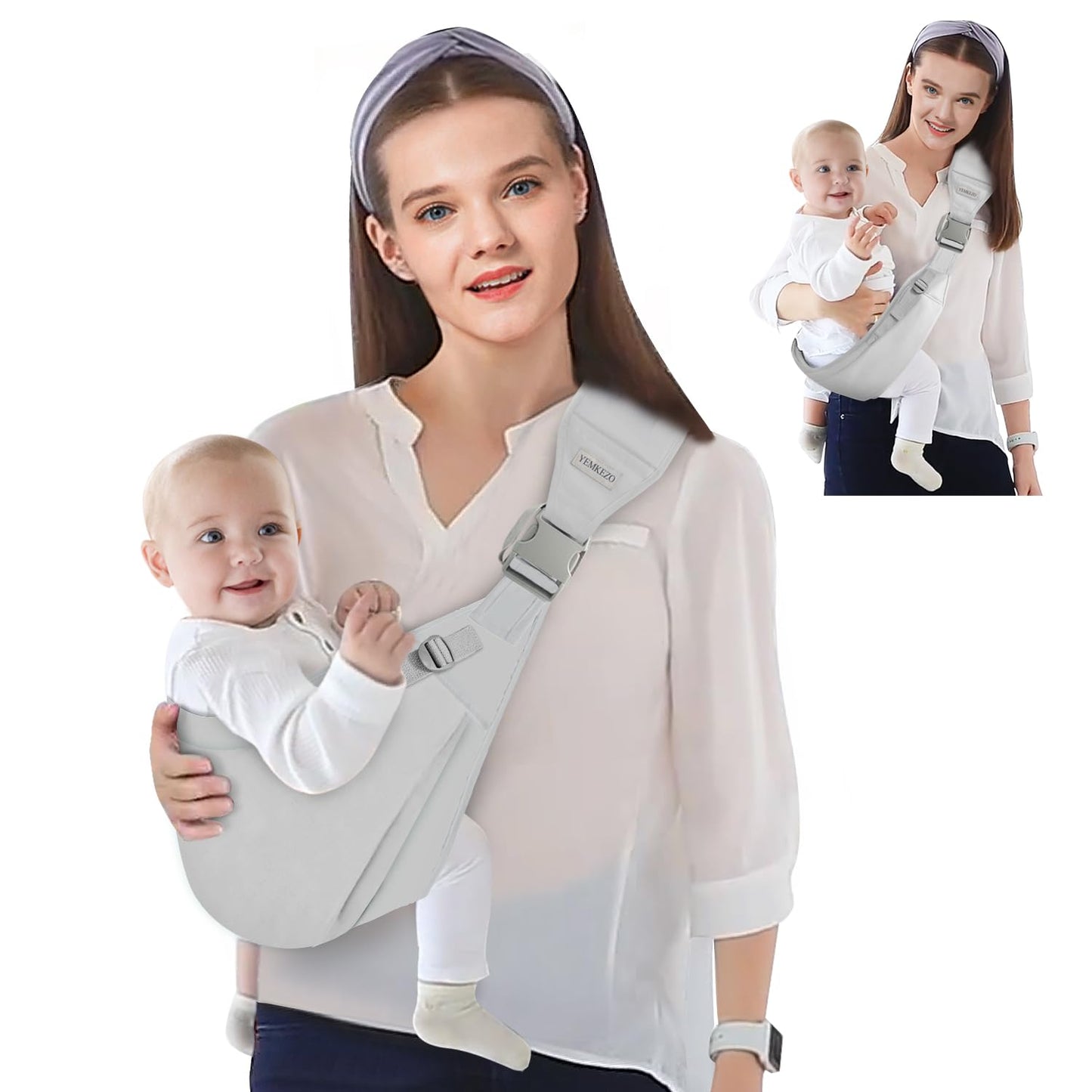 NEWFLAG Labor-Saving Baby Sling - Carry 7-45 lbs with Ease!