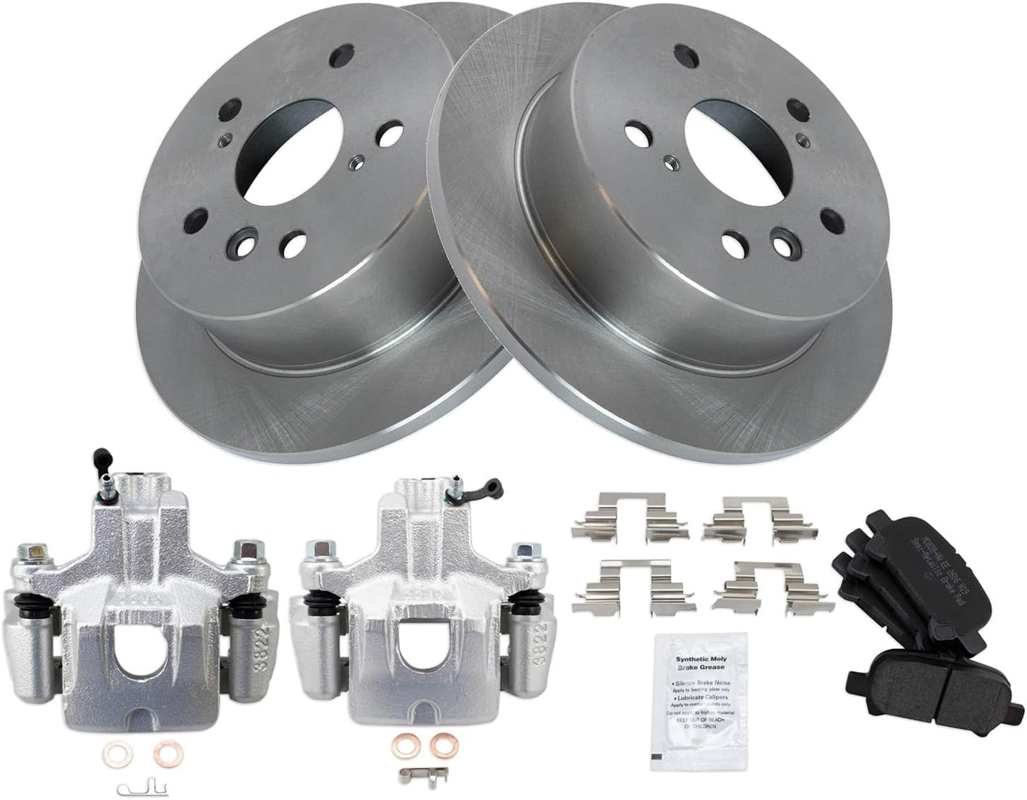 TRQ Rear Brake Pad & Rotor Kit for 2005 Toyota Avalon - Quality Parts