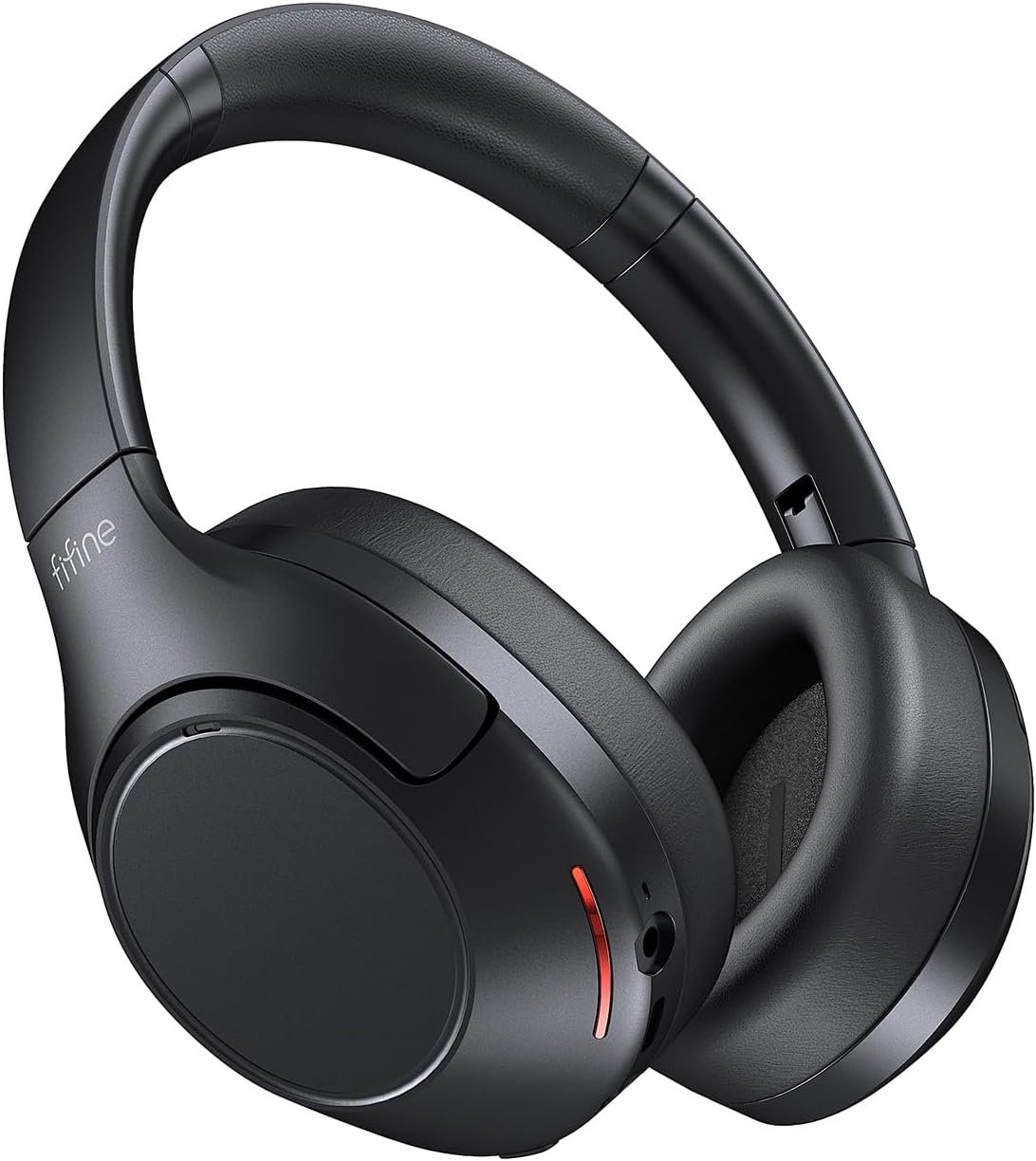 FIFINE Noise-Canceling Bluetooth Headphones - 65H Playtime
