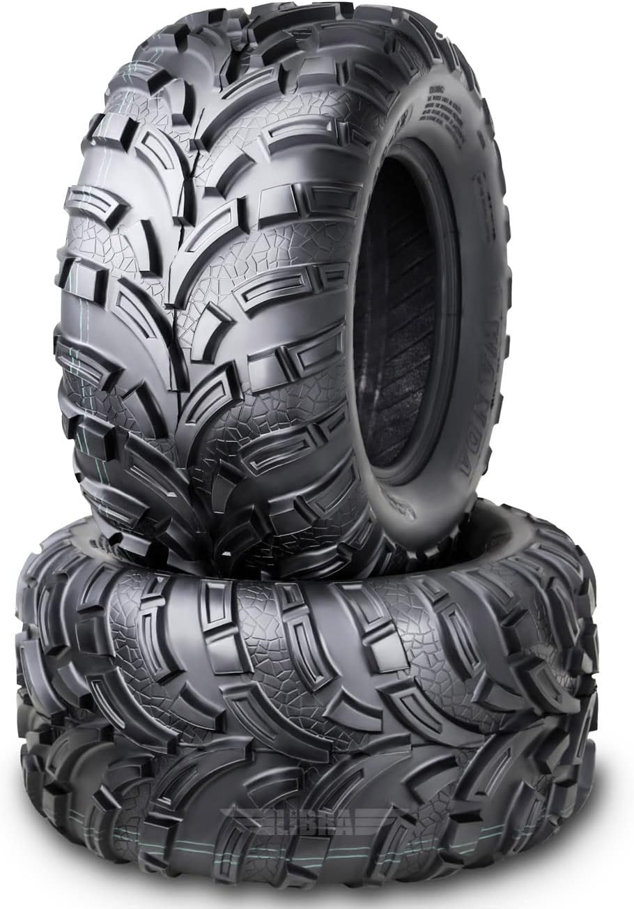 WANDA Set of 2 New ATV/UTV Tires 25x11-12 for All Terrains