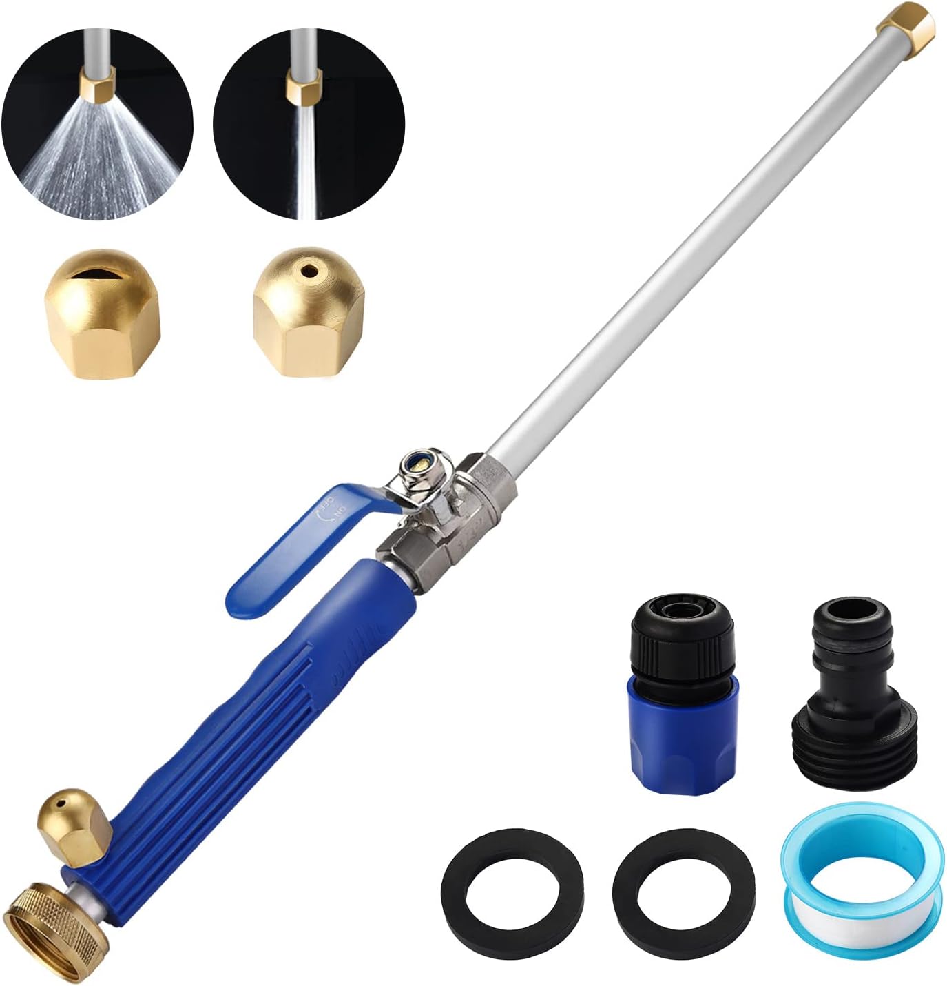 Upgraded Jet Nozzle for Garden Hose Power Washer Wand