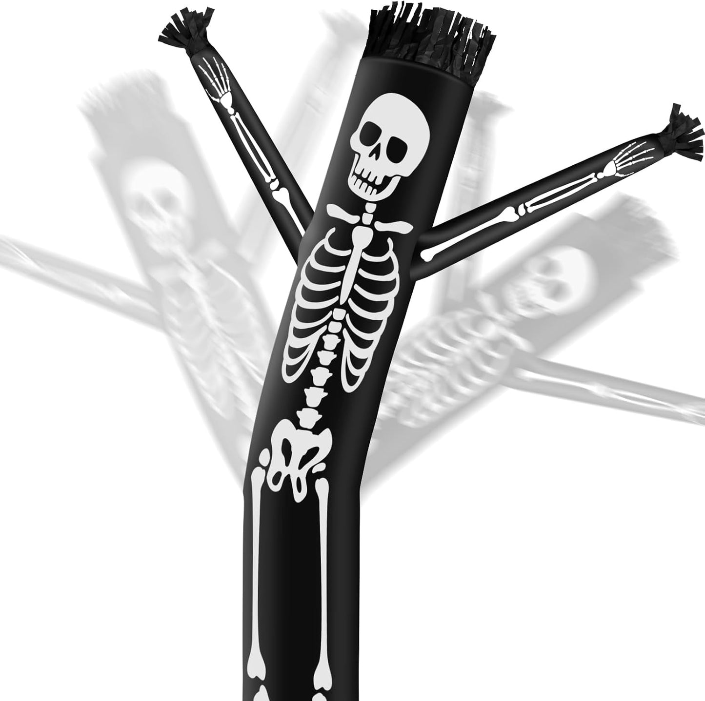 Halloween Skeleton Inflatable Tube Man for Spooky Decor Fun