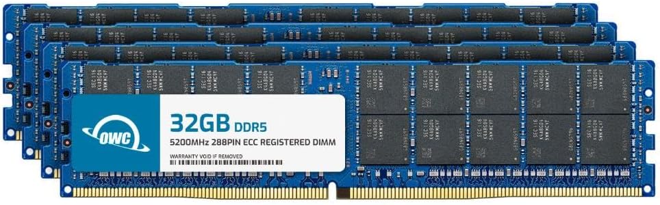 OWC 128GB DDR5 5200 ECC Registered RAM Module Upgrade Kit