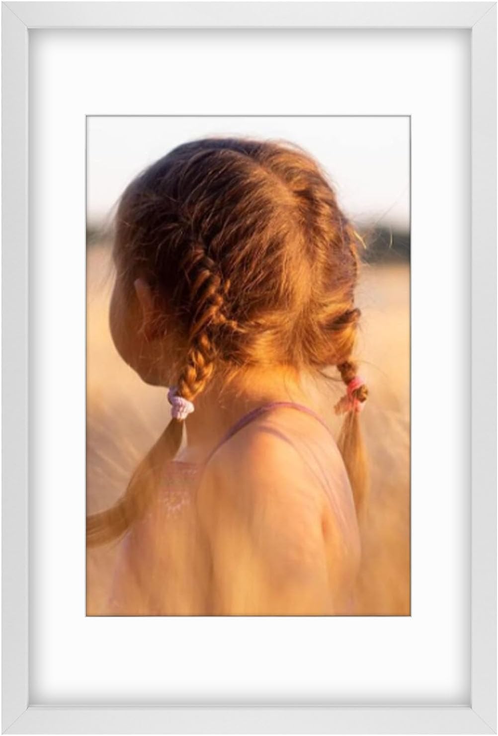 16X24 Picture Frame with Mat for 12X18 Photos - White Design