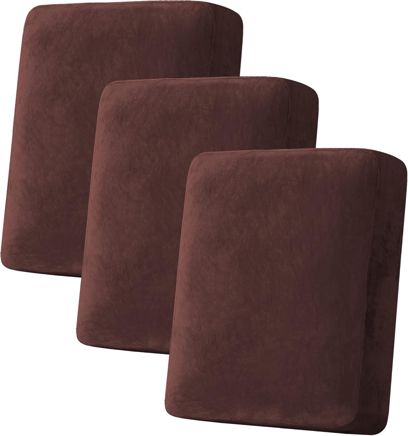 H.VERSAILTEX Velvet Stretch Couch Cushion Cover for Sofa