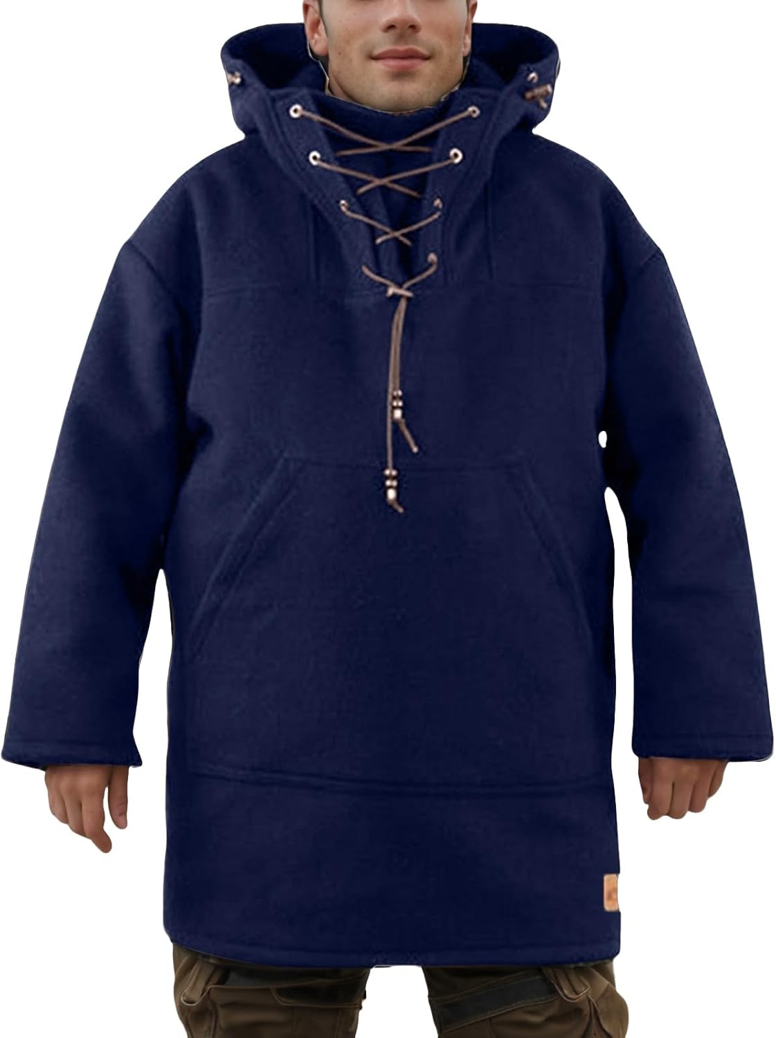 Warm Wool Hooded Winter Jacket for Men
