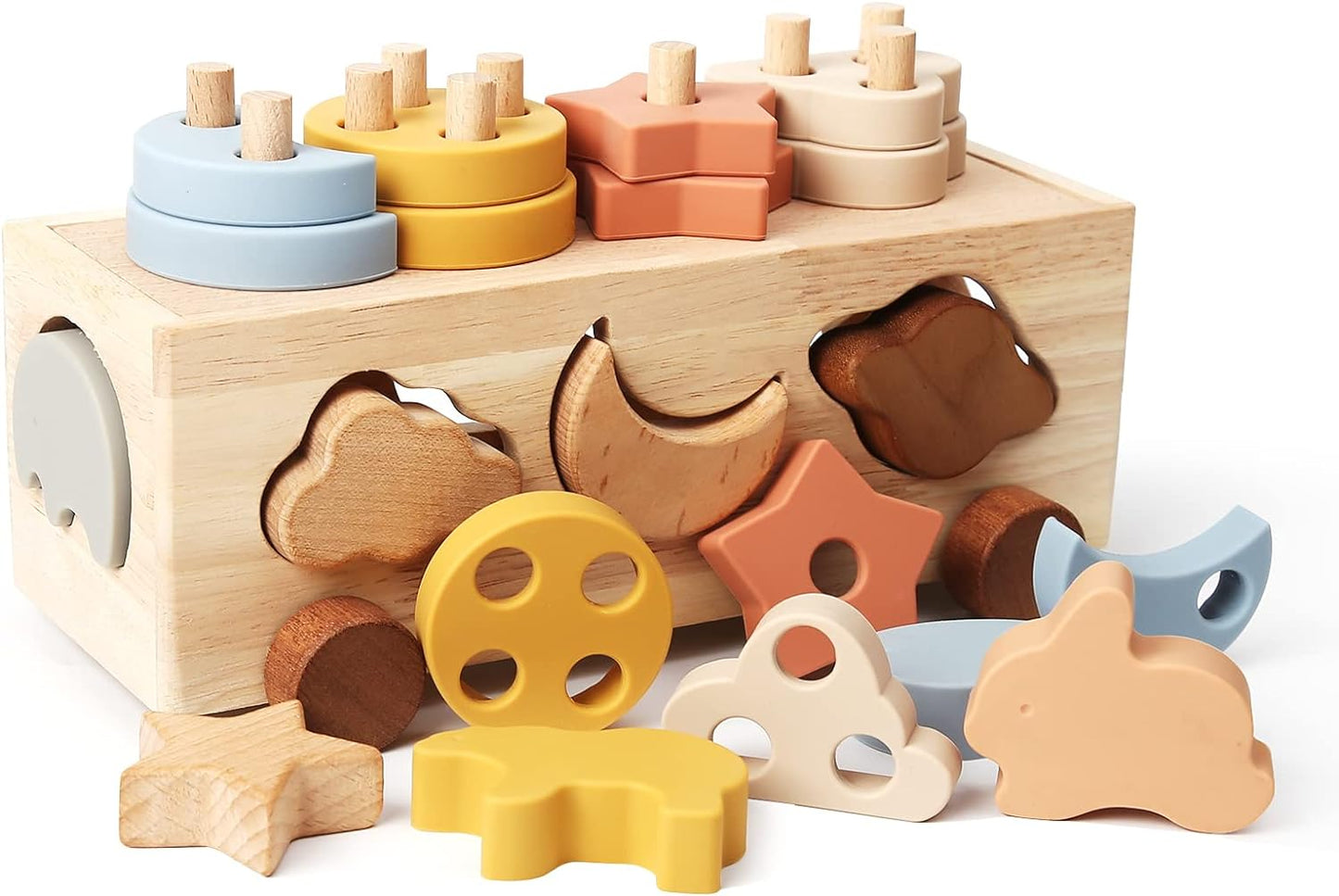 Montessori Shape Sorter Toy for Toddlers - Educational Fun!