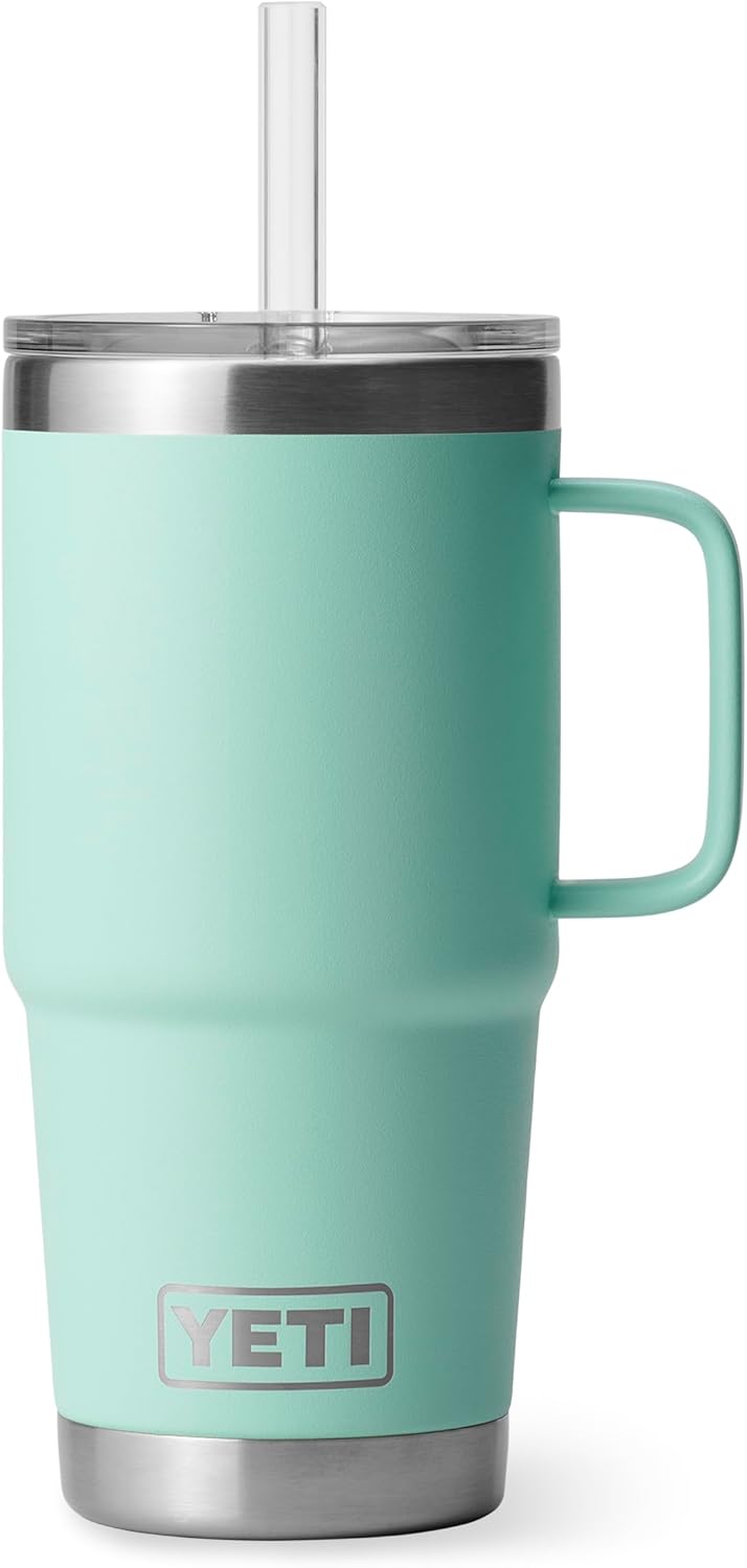 YETI Rambler 25 oz Tumbler with Handle for Travel and More