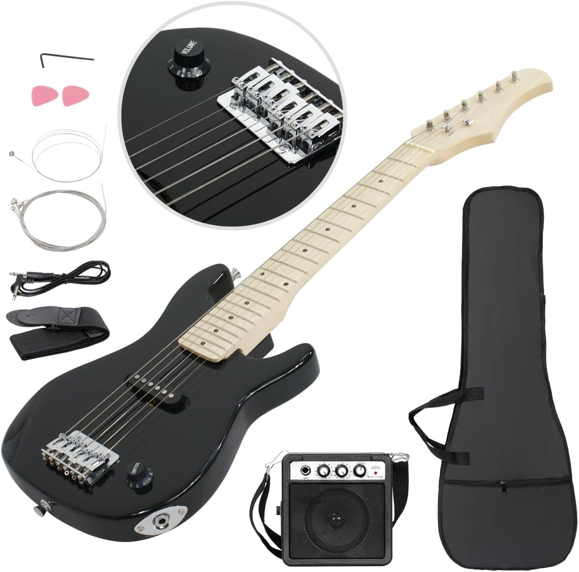 Saicool 30 Electric Guitar Bundle for Beginners - Amp & Accessories Included