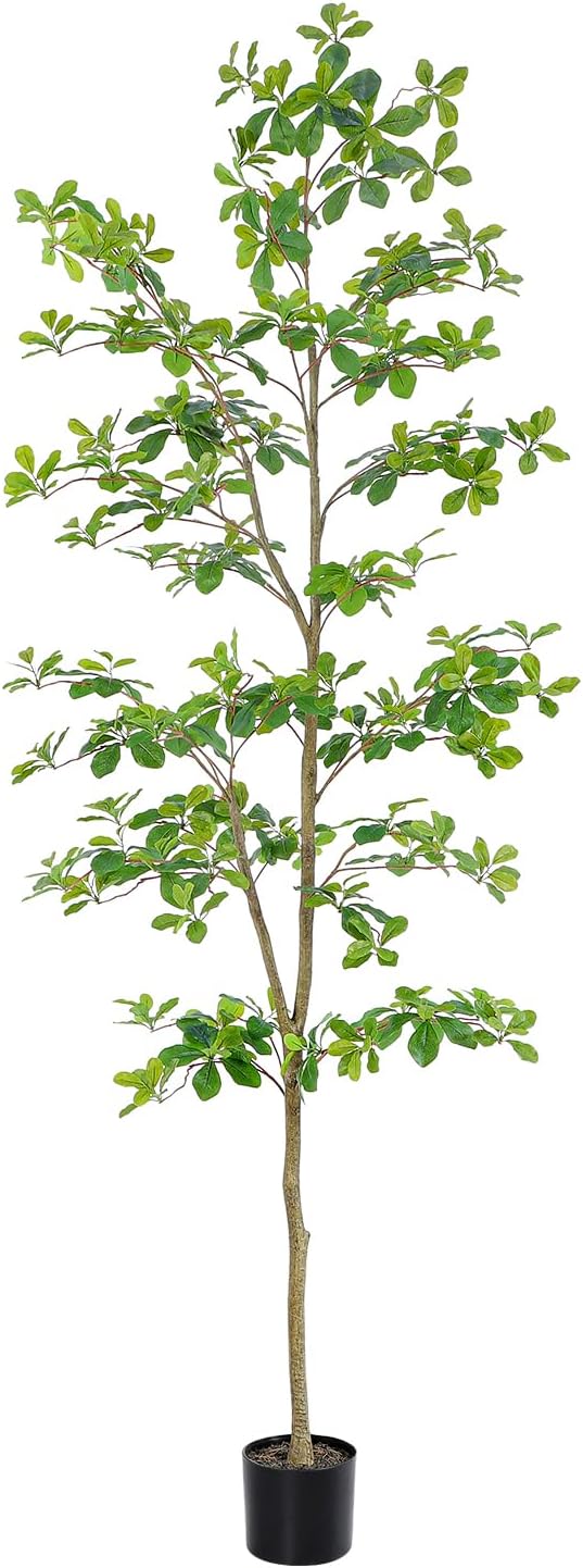 Lifelike 7ft Faux Black Olive Tree for Home and Office Decor
