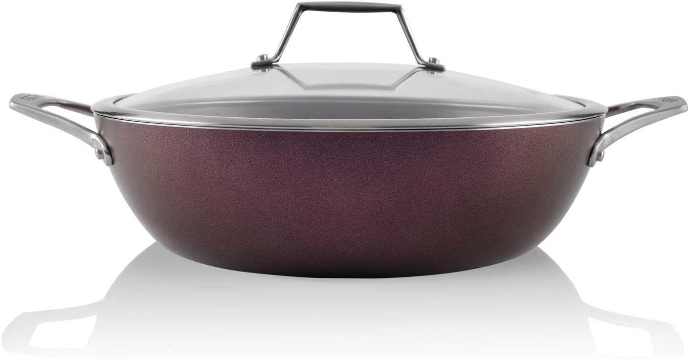TECHEF 5 Qt Nonstick Chef Pan with Cover for All Cooking Needs